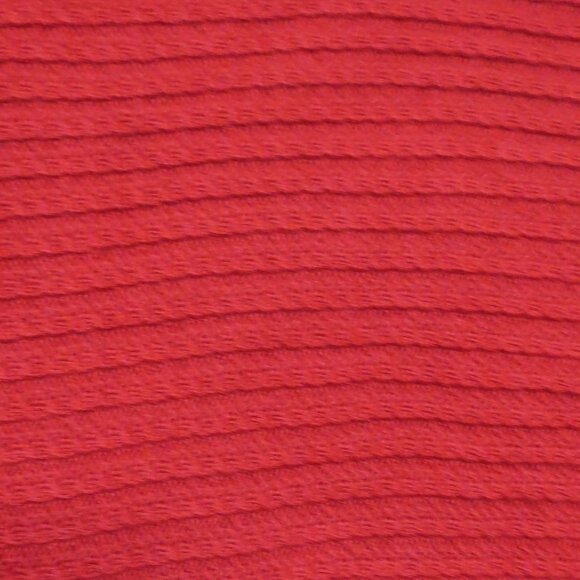 NEW YORK & COMPANY womens SWEATER holiday V-NECK cable TUNIC red SIZE L - Picture 7 of 8